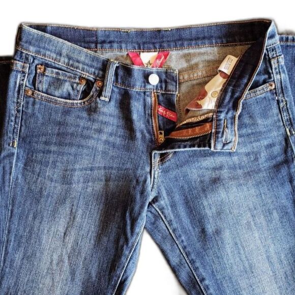 Lucky Brand Women Crop Jeans Blue Wash Size 4/27 - Picture 4 of 8